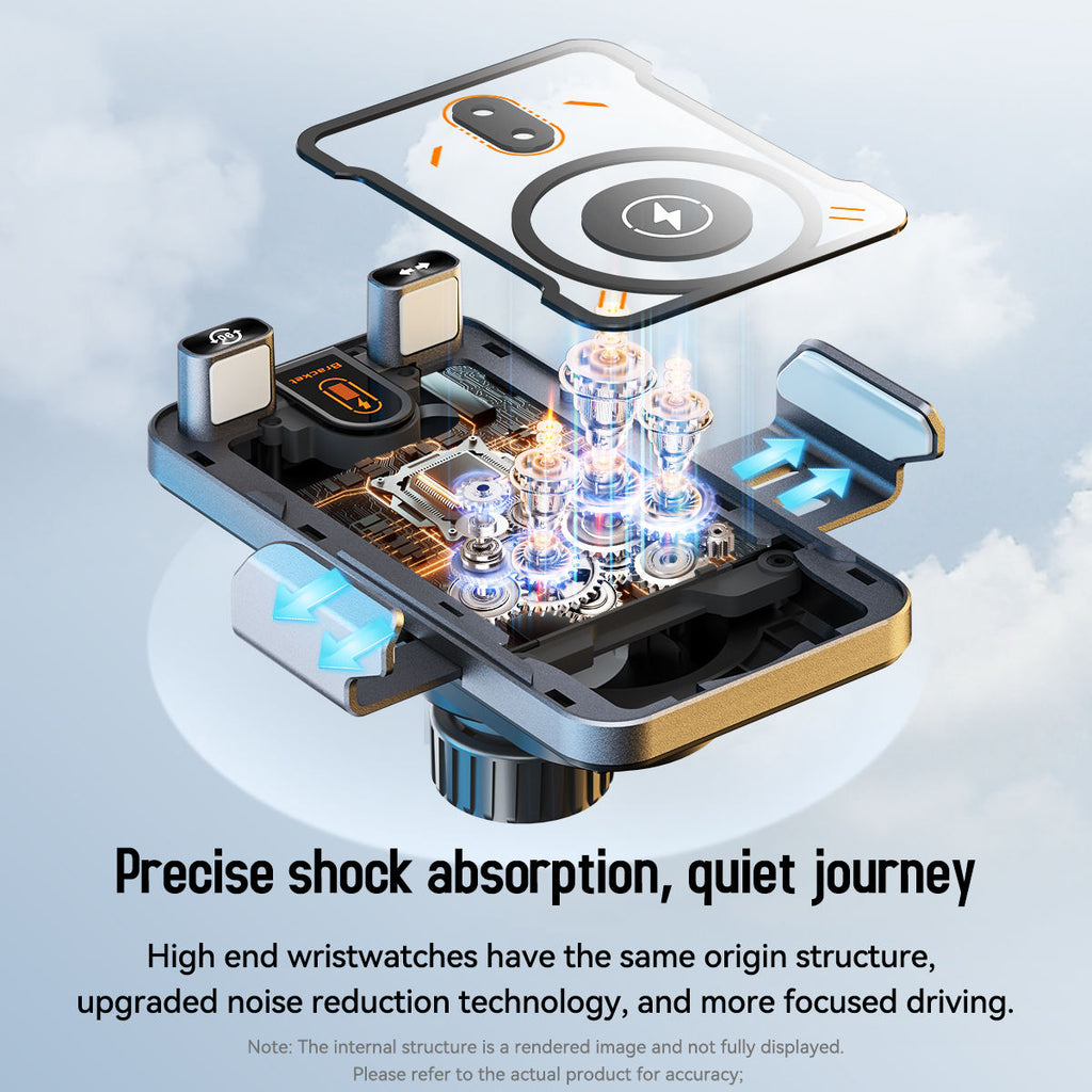 Limited Time: 30% OFF 🔥2026 New 15W Fast Charging Car Phone Holder, Infrared Smart Induction Wireless Charger, RGB Atmosphere Light, 360° Rotation Adjustable Height Air Vent Car Mount