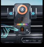 Limited Time: 30% OFF 🔥2026 New 15W Fast Charging Car Phone Holder, Infrared Smart Induction Wireless Charger, RGB Atmosphere Light, 360° Rotation Adjustable Height Air Vent Car Mount
