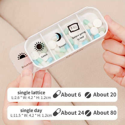 Limited Time: 30% OFF 🔥Portable 7-Day Medicine Box - 28 Compartments Custom Food-Grade Plastic Weekly Pill Storage Box